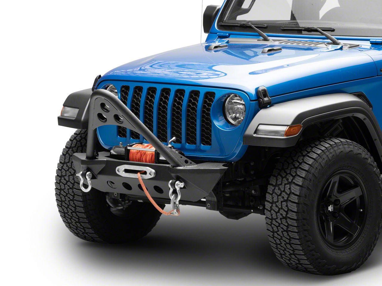 RedRock 4x4 Jeep Gladiator Stubby Front Bumper w/ Stinger Winch Mount