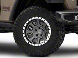 Rovos Wheels Kalahari Charcoal with Machined Lip Wheel; 17x9; -6mm Offset (20-26 Jeep Gladiator JT)