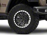 Rovos Wheels Kalahari Matte Black with Machined Lip Wheel; 17x9 (20-22 Jeep Gladiator JT)