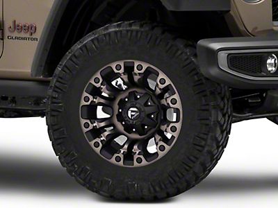 Fuel Wheels Jeep Gladiator Vapor Matte Black Machined Wheel; 18x9 