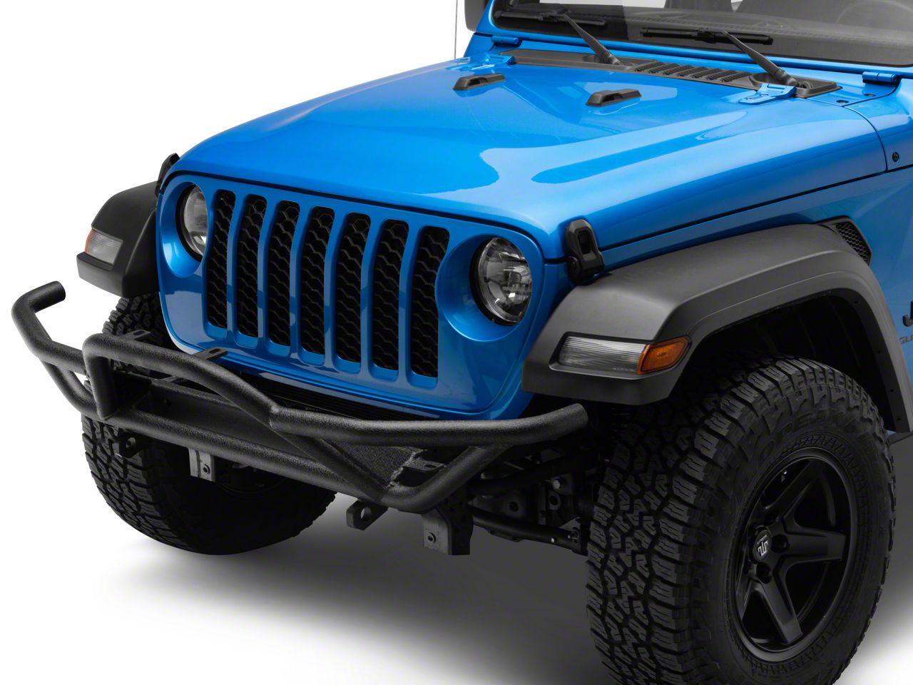 RedRock Jeep Gladiator Rock Crawler Front Grille Guard; Textured Black ...