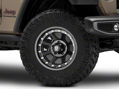 XD Addict Matte Black Wheel; 17x9 (20-24 Jeep Gladiator JT)