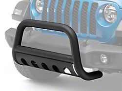 RedRock 3-Inch Bull Bar with Skid Plate; Textured Black (20-23 Jeep Gladiator JT, Excluding Mojave)