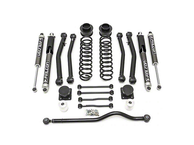 ReadyLIFT 4-Inch Terrain Flex 4-Arm Suspension Lift Kit with Falcon 2.1 Monotube Shocks (20-23 Jeep Gladiator JT, Excluding Mojave)