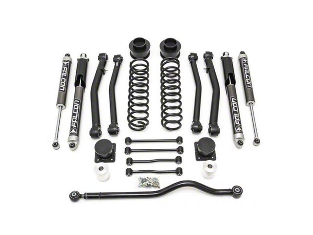 ReadyLIFT 4-Inch Terrain Flex 4-Arm Suspension Lift Kit with Falcon 2.1 Monotube Shocks (20-24 Jeep Gladiator JT, Excluding Mojave)
