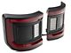 Oracle Flush Mount LED Tail Lights; Black Housing; Red Clear Lens (20-24 Jeep Gladiator JT)