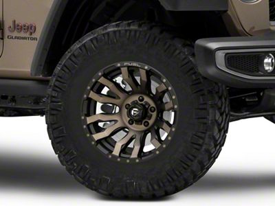 Fuel Wheels Blitz Matte Black Double Dark Tint Wheel; 17x9 (20-23 Jeep Gladiator JT)