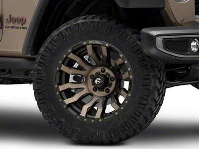 Fuel Wheels Blitz Matte Black Double Dark Tint Wheel; 20x9 (20-24 Jeep Gladiator JT)