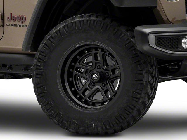 Fuel Wheels Nitro Matte Black Wheel; 17x9 (20-24 Jeep Gladiator JT)