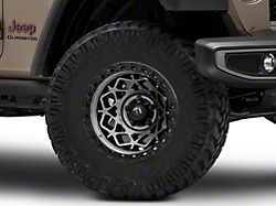 Fuel Wheels Unit Matte Gunmetal with Matte Black Ring Wheel; 17x9 (20-23 Jeep Gladiator JT)