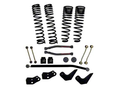 SkyJacker 3-Inch Dual Rate Long Travel Coil Spring Suspension Lift Kit with Shock Extensions (20-23 Jeep Gladiator JT Mojave)