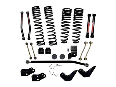 SkyJacker 4-Inch Dual Rate Long Travel Coil Spring Suspension Lift Kit with Shock Extensions (20-23 Jeep Gladiator JT Mojave)