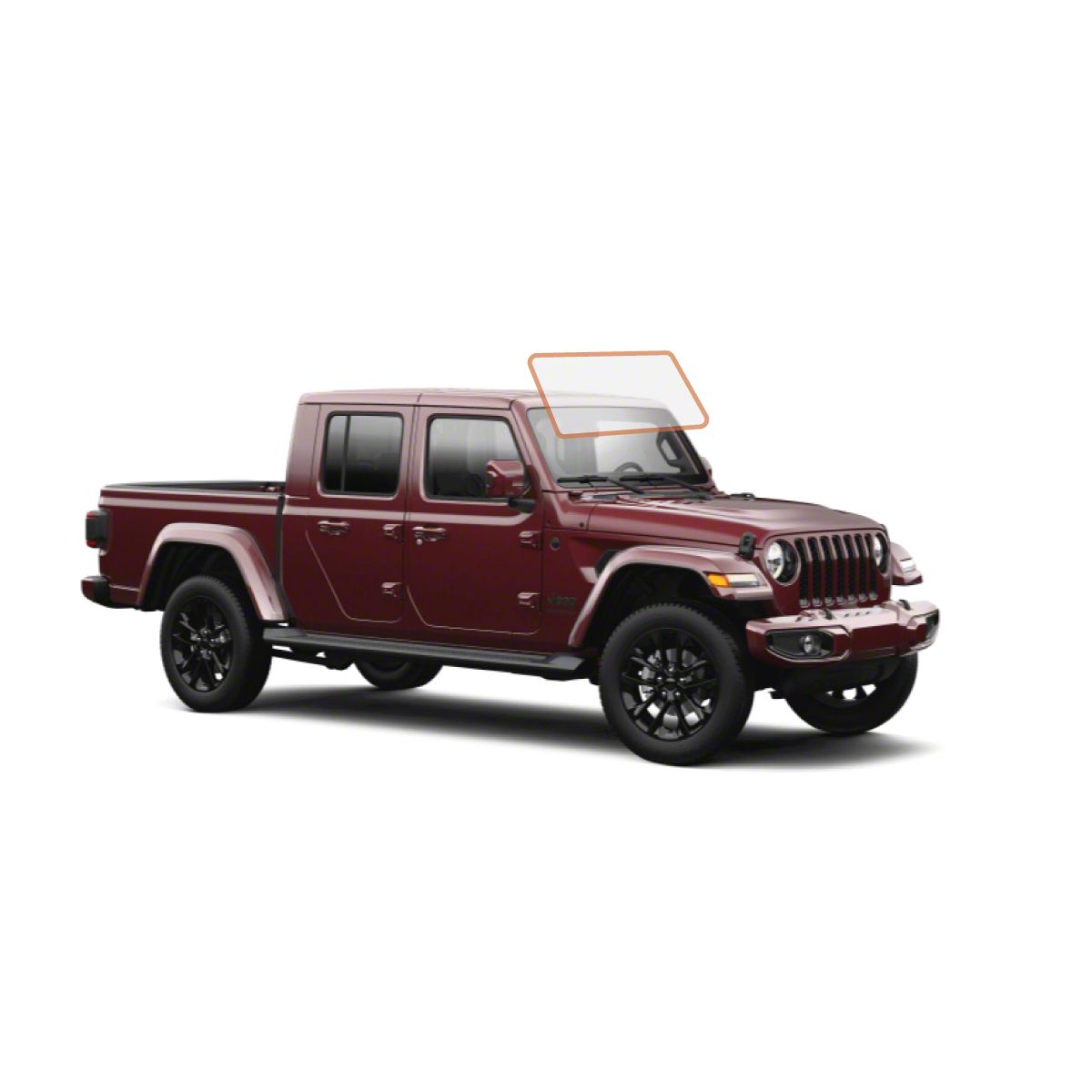 MotoShield Pro Jeep Gladiator Front Windshield Tint; 75 JPGLAD2021CW