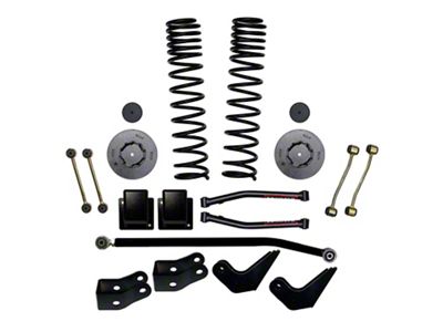 SkyJacker 3.50-Inch Dual Rate Long Travel Suspension Lift Kit with Rear Metal Coil Spring Spacers and Shock Extensions (20-24 3.6L Jeep Gladiator JT, Excluding Launch Edition, Mojave & Rubicon)