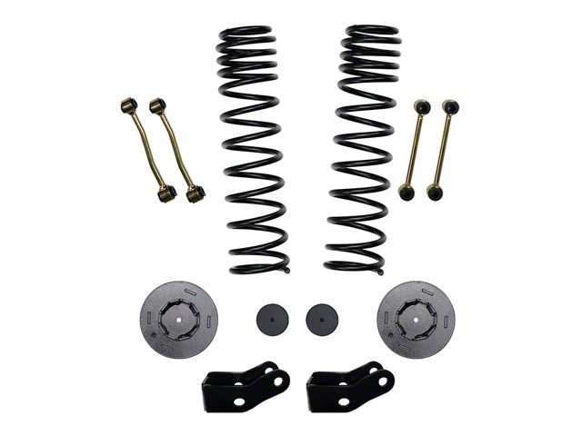SkyJacker 2.50-Inch Dual Rate Long Travel Suspension Lift Kit with Rear Metal Coil Spring Spacers and Shock Extensions (20-24 3.6L Jeep Gladiator JT Launch Edition, Rubicon)
