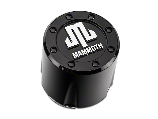 Mammoth 8 Aluminum Wheel Center Cap; Black (Fits Mammoth 8 Aluminum Wheels Only)