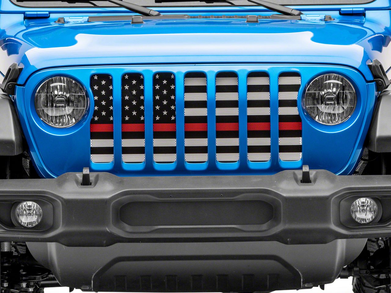 RedRock Jeep Gladiator Grille Insert; Red Line J165230 (20-24 Jeep  Gladiator JT w/o TrailCam) Free Shipping