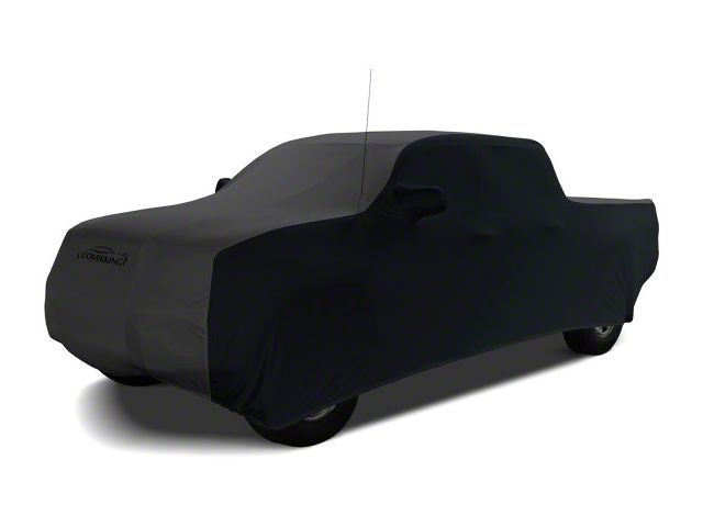 Coverking Satin Stretch Indoor Car Cover; Black/Dark Gray (20-24 Jeep Gladiator JT)