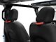 RedRock Headrest Paracord Grab Handles; Black and Red (20-24 Jeep Gladiator JT)