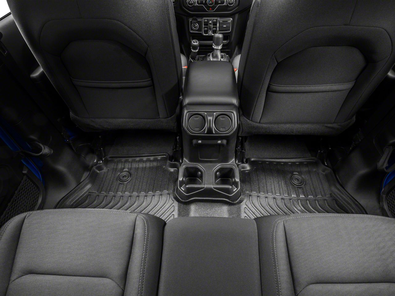 TruShield Jeep Gladiator Precision Molded Rear Floor Liner; Black