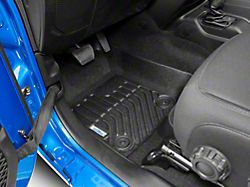 TruShield Precision Molded Front and Rear Floor Liners; Black (20-26 Jeep Gladiator JT)