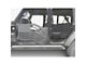 Steinjager Premium American Flag Rear Trail Doors; Texturized Black (20-24 Jeep Gladiator JT)