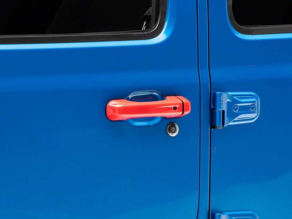 RedRock Door Handle Covers Red 20 25 Jeep Gladiator JT RedRock
