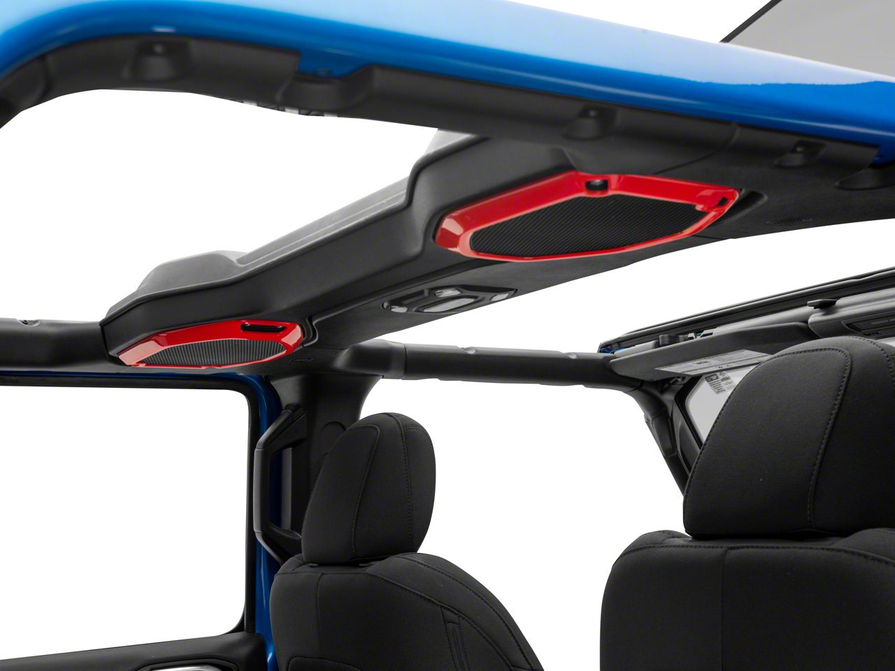 RedRock Pillar and Roof Speaker Trim; Red (20-23 Jeep Gladiator JT)