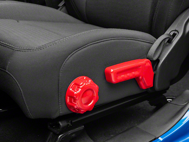 RedRock Seat Adjuster Trim; Red (20-23 Jeep Gladiator JT)
