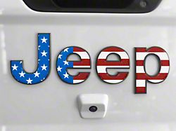Tailgate Letter Overlays; American Flag (20-23 Jeep Gladiator JT)