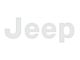 Tailgate Letter Overlays; Gloss White (20-24 Jeep Gladiator JT)