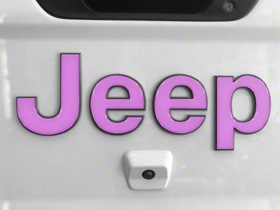 Tailgate Letter Overlays; Lavender Purple (20-24 Jeep Gladiator JT)