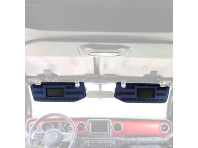 Bartact MOLLE Sun Visor Covers; Navy (20-24 Jeep Gladiator JT)