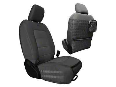 Bartact Tactical Front Seat Covers; Graphite (20-24 Jeep Gladiator JT)