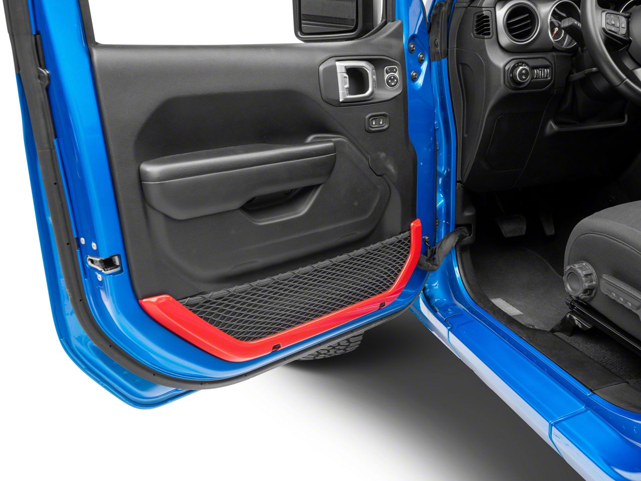 RedRock Jeep Gladiator Door Storage Net Trim; Red J166740 (2024 Jeep