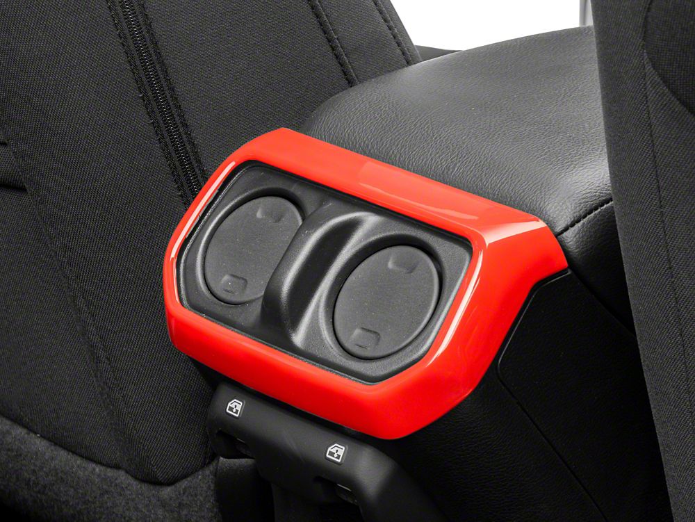 RedRock Rear Vent Outlet Trim; Red (20-25 Jeep Gladiator JT) | RedRock