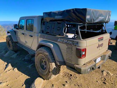 American Trail Products Short Series Adventure Bed Rack; Textured Black (20-24 Jeep Gladiator JT)