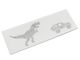 SEC10 Trex and Vehicle Silhouette Decal; Gloss Black (Universal; Some Adaptation May Be Required)