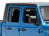 Jeep Licensed by TruShield Element Tinted Window Visors; Front and Rear (20-26 Jeep Gladiator JT)