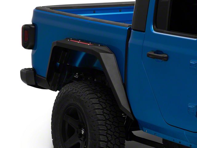 X-Series Rear Fender Flares; Textured Black (20-24 Jeep Gladiator JT)