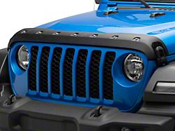 Premium Bolt-On Look Hood Deflector; Textured (20-23 Jeep Gladiator JT, Excluding Mojave)
