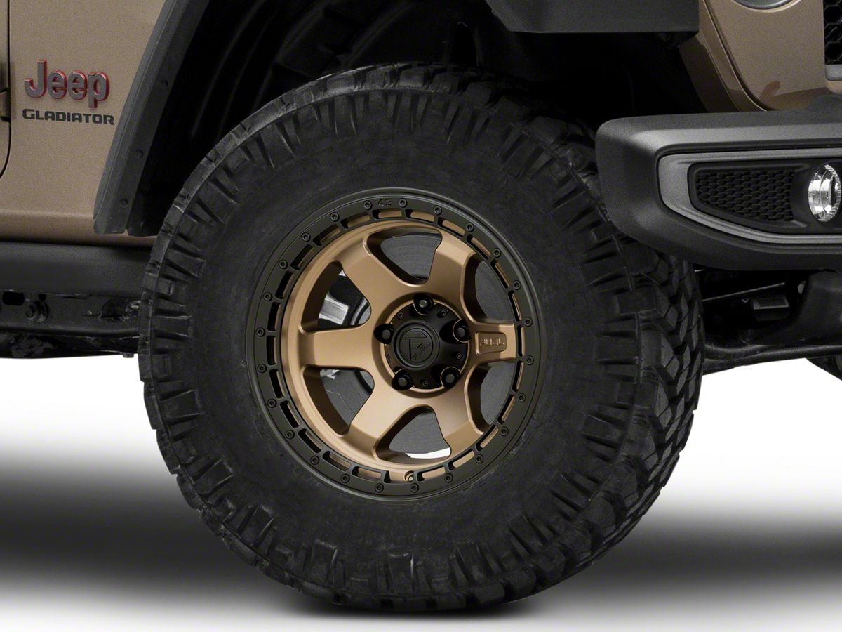 Fuel Wheels Jeep Gladiator Block Matte Bronze Wheel; 17x9 