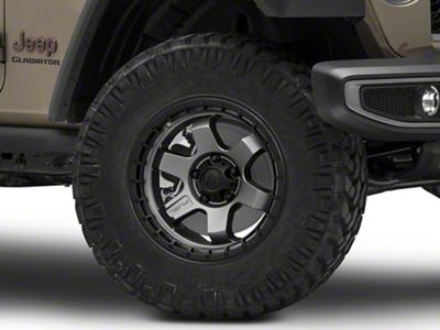 Fuel Wheels Block Matte Gunmetal Wheel; 18x9 (20-24 Jeep Gladiator JT)