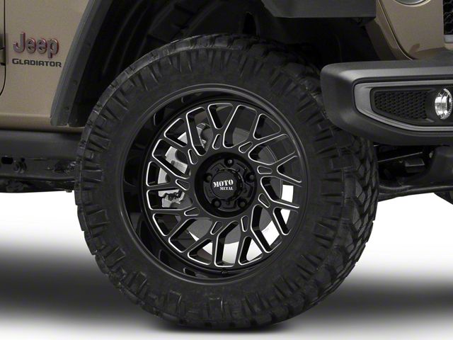 Moto Metal MO805 Gloss Black Milled Wheel; 22x10 (20-24 Jeep Gladiator JT)