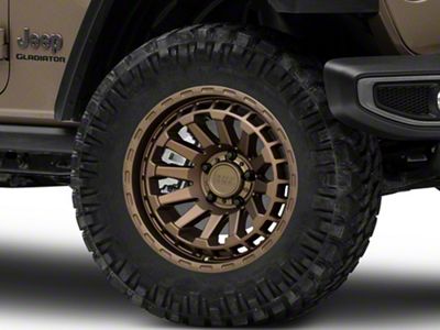 Black Rhino Raid Matte Bronze Wheel; 20x9.5 (20-24 Jeep Gladiator JT)