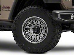 KMC Technic Anthracite Wheel; 17x8.5 (20-24 Jeep Gladiator JT)