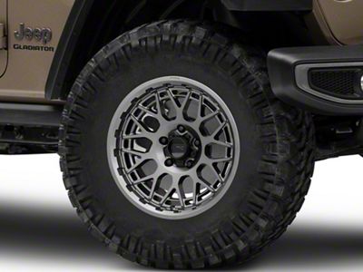 KMC Technic Anthracite Wheel; 18x9 (20-24 Jeep Gladiator JT)