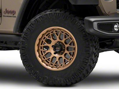 KMC Technic Matte Bronze Wheel; 17x8.5 (20-23 Jeep Gladiator JT)