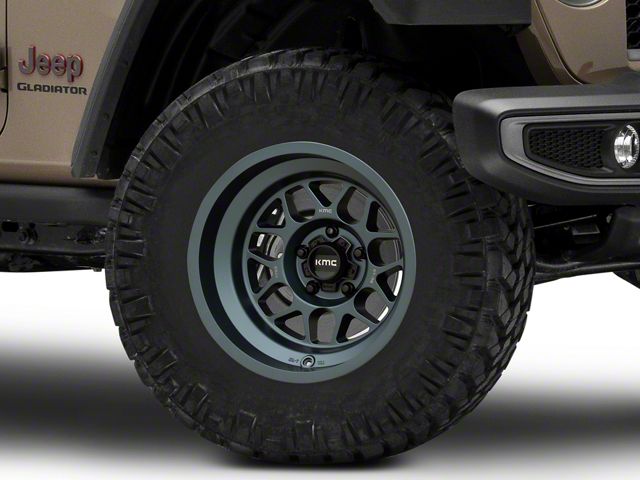 KMC Terra Metallic Blue Wheel; 17x8.5 (20-24 Jeep Gladiator JT)