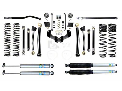 EVO Manufacturing 2.50-Inch Enforcer Stage 1 Overland Suspension Lift Kit with Bilstein Shocks, Front and Rear Track Bars (20-24 3.6L Jeep Gladiator JT, Excluding Mojave)